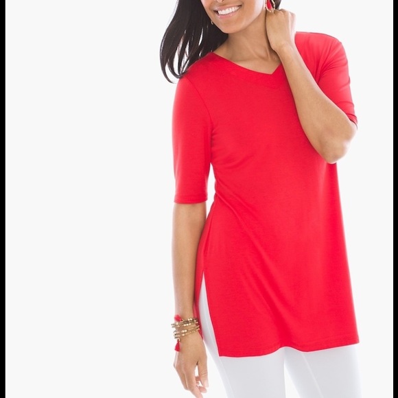 Chico’s Tunic w/ Open Back Detail - Picture 3 of 8